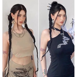 Tóc Giả thắt bím Thời Trang siêu tự nhiên giống tóc thật