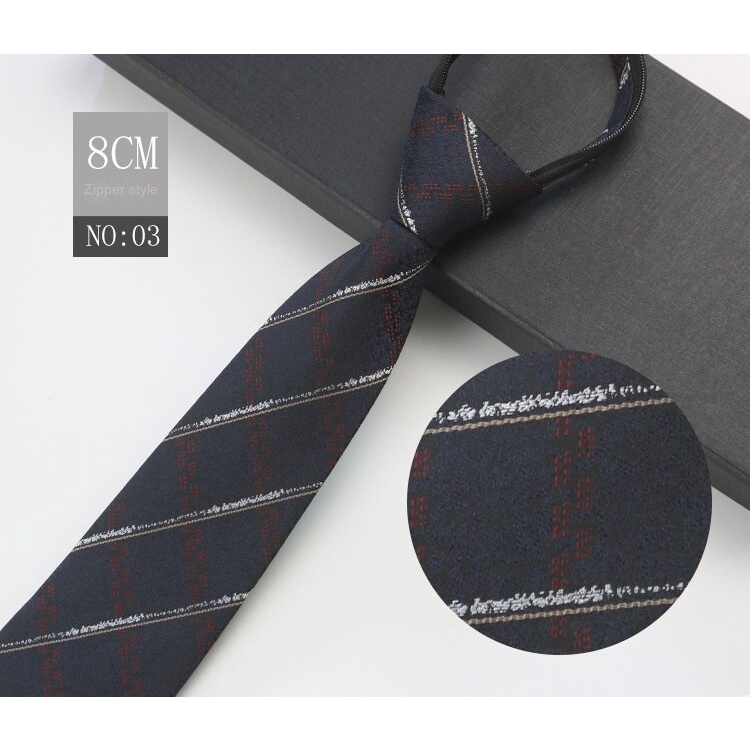 Cà Vạt Họa Tiết Màu Nâu 1200-Needle Jacquard Có Khóa Kéo Chuyên Dụng Làm Đạo Cụ Chụp Ảnh Cho Nam