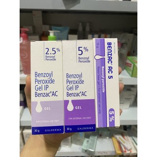 Gel ngừa mụn Benzac Ac 5% 15g chính hãng - benzoyl peroxide 5%