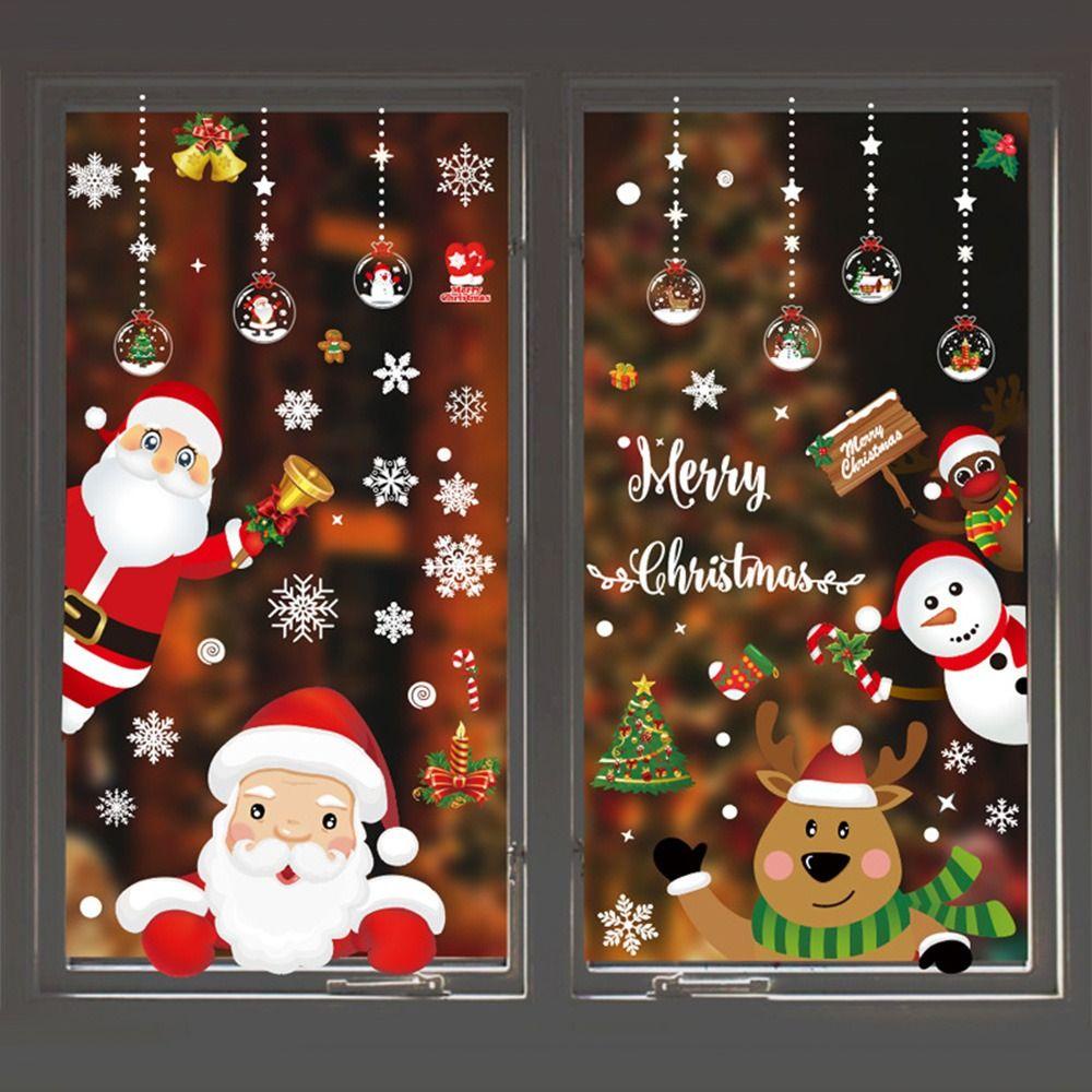 Sticker Dán Cửa Sổ Trang Trí Giáng Sinh diy