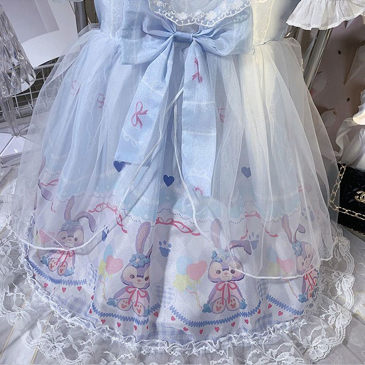 Đầm Công Chúa Lolita Tay Phồng Thời Trang Cho Bé Gái 2-10 Tuổi