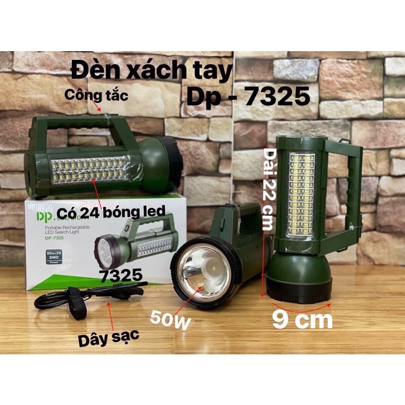Đèn pin DP cầm tay siêu sáng chiếu xa, tiết kiệm pin
