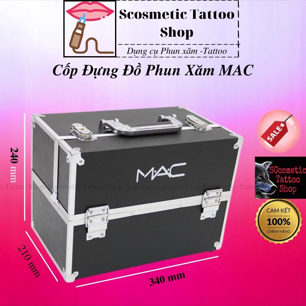 Cốp đựng đồ MAC phun xăm Size to siêu cứng  nail, mi, makeup-khung nhôm vê 8 góc bằng thép không gỉ