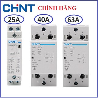 contactor Khởi động từ 1P 220V CHINT NCH8-25A (Contactor)
