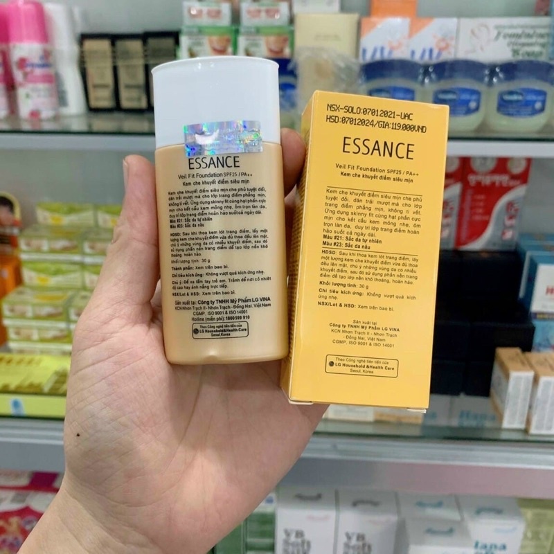 Kem nền che khuyết điểm siêu mịn Veil Fit Foundation SPF25/ PA++ 30ml