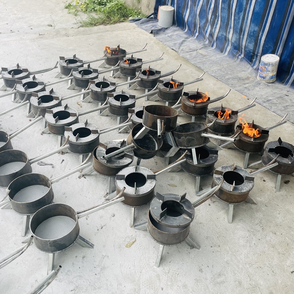 Bếp dầu hoá khí, đốt nhớt thải, đun dầu thải, loại dày đường kính 22cm kèm quạt thổi