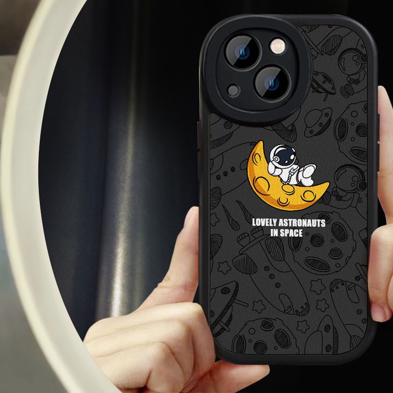 Vỏ silicon hoạt hình thời trang phi hành gia cho iPhone 12 13Pro 11Promax 14Plus 7 8Plus 7G 6plus 6s Xs XR XsMax 14Pro 12 / 13mini