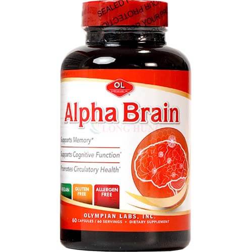 Viên uống Olympian Labs Alpha Brain hỗ trợ tăng cường tuần hoàn não (60 viên)