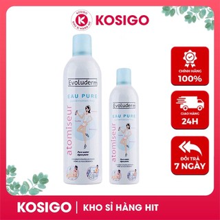 [3 Tặng 1] Xịt khoáng Evoluderm Pháp cấp ẩm làm dịu da 150ml