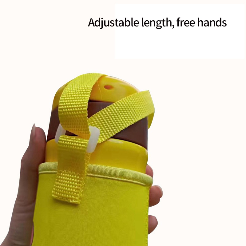 Túi Đựng Bình Nước Cách Nhiệt Có Dây Đeo Điều Chỉnh Được Kiểu Hàn Quốc Cho Bé