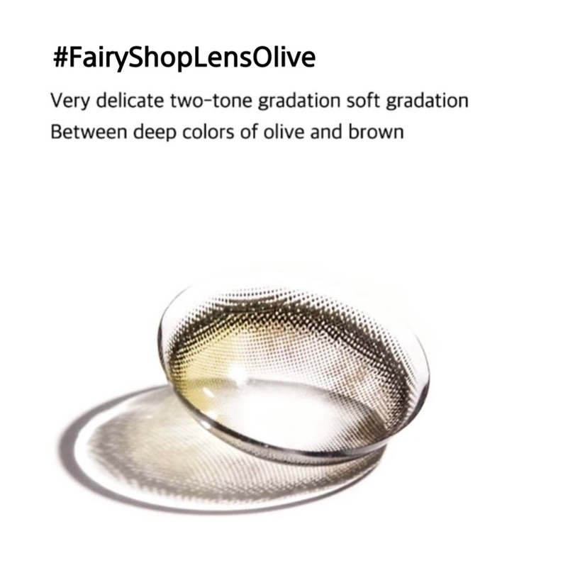Kính Áp Tròng Glowy Olive 14.2 - FAIRY SHOP CONTACT LENS - Độ 0 đến 8