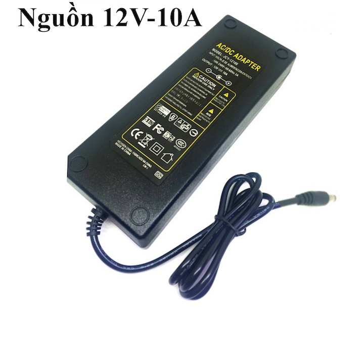 NGUỒN ADAPTER 12V-10A DÙNG CHO CAMERA, ĐẦU GHI HÌNH CAMERA VÀ ĐÈN LED