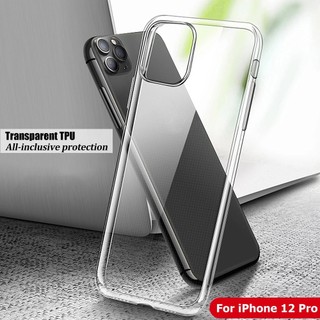 Ốp Lưng Tpu Silicone Trong Suốt Đơn Giản Cho Iphone 12 / Mini / Pro / Pro Max 12 Pro Max