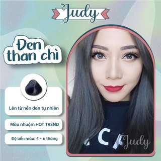 Thuốc nhuộm tóc màu Đen than chì chính hãng + tặng oxy trợ nhuộm