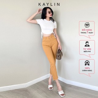 Áo croptop kaylin rút dây 2 bên n1734