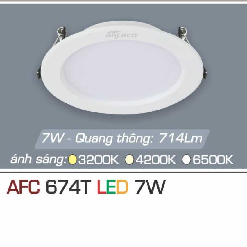 Đèn LED âm trần downlight Anfaco AFC 674T