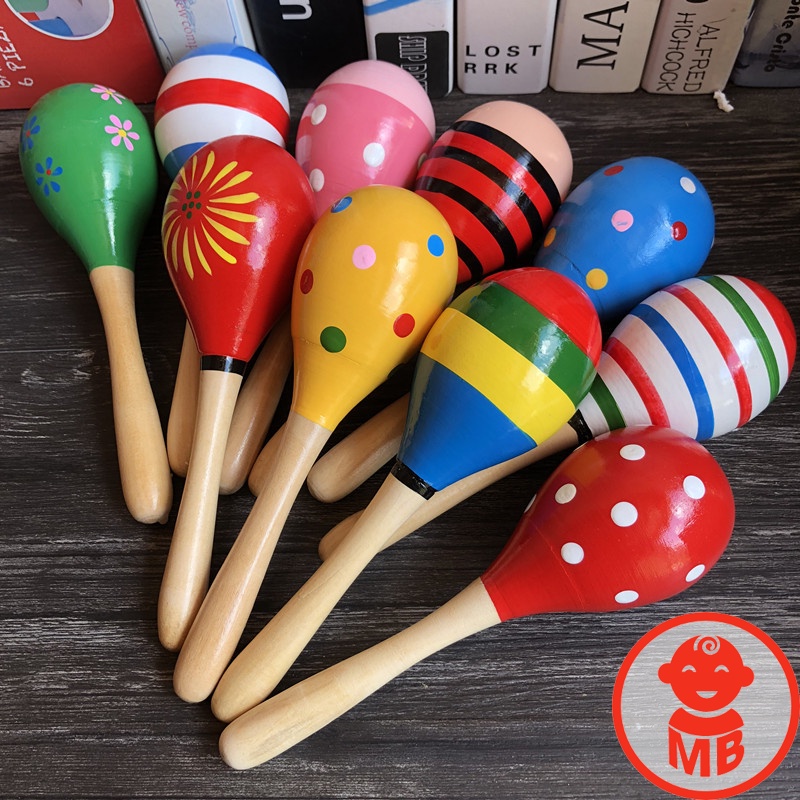 Lục lạc GỖ TRÒN cho bé cực đáng yêu
