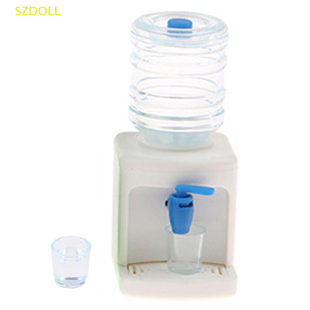 1 Set Bình Đựng Nước Uống Có Phễu Trang Trí Phòng Khách Búp Bê Tỉ Lệ 1: 12