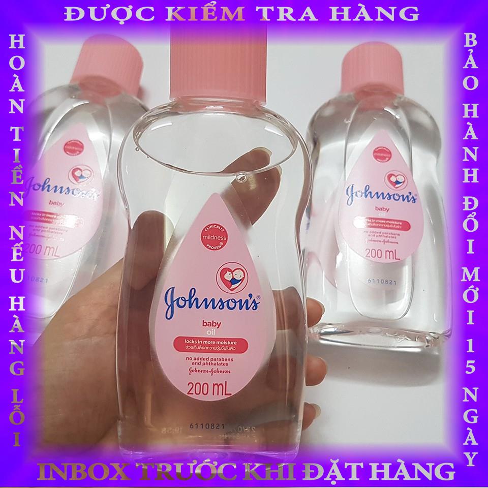 Dầu Mát-xa và Dưỡng Ẩm Johnson’s Baby Oil Cho Bé (200ml) - 8850007060321 tranbinh