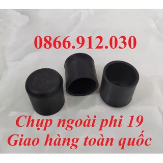 10 cái phi 21 bao ngoài chân đế, chụp cao su bọc chân bàn ghế, nút nhựa chống xước