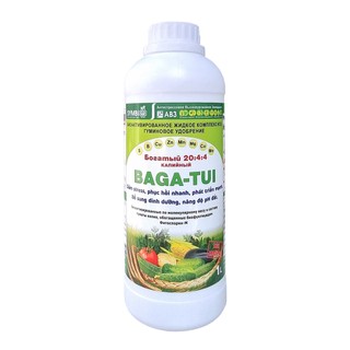 Phân bón tưới gốc hữu cơ sinh học bagatui 20-4-4 1000ml