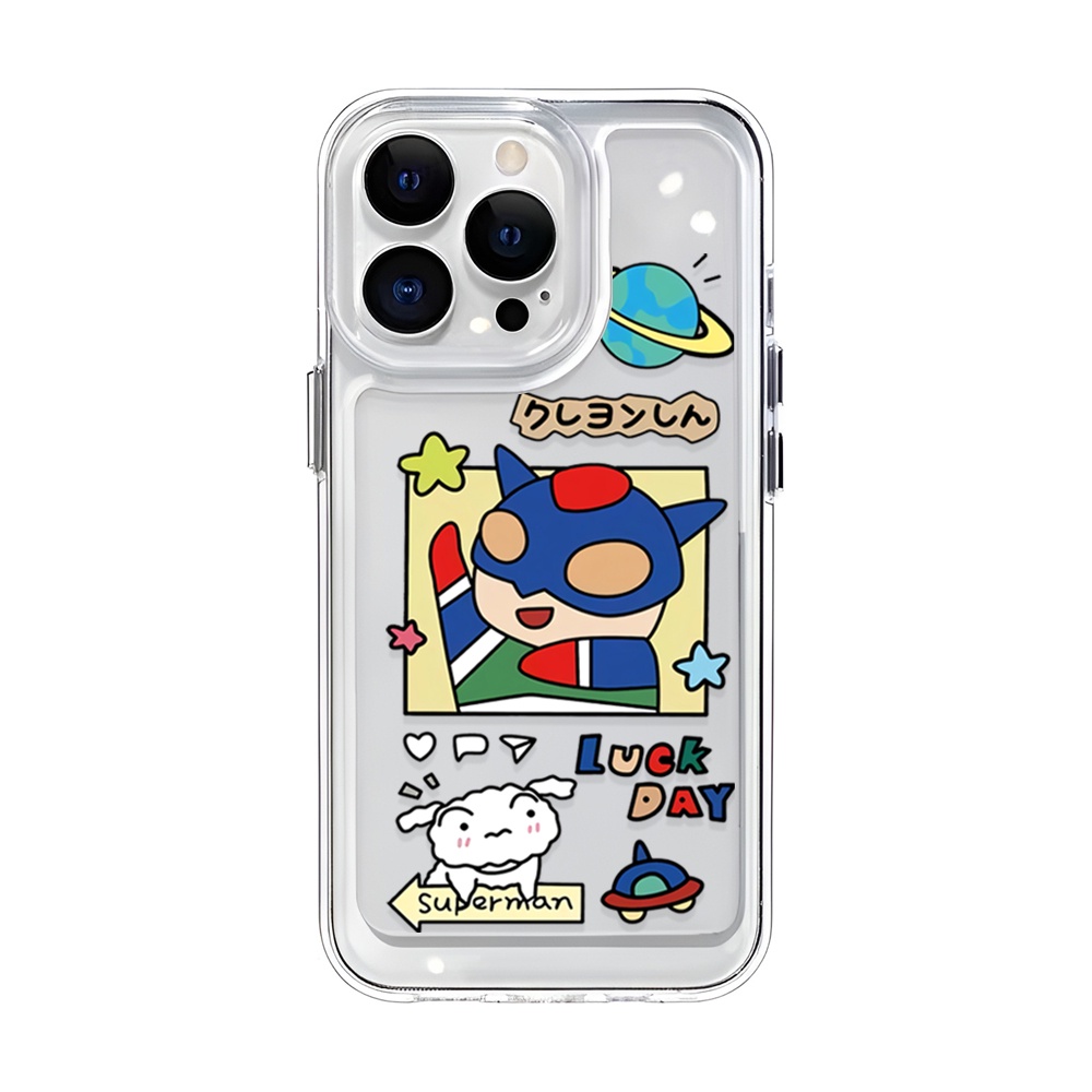 Ốp Điện Thoại Trong Suốt Hình Siêu Nhân Vui Nhộn Cho iphone 14ProMax 14Plus 13 11 12 7Plus X XR XS Max