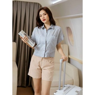Áo sơ mi tay lửng tay liền