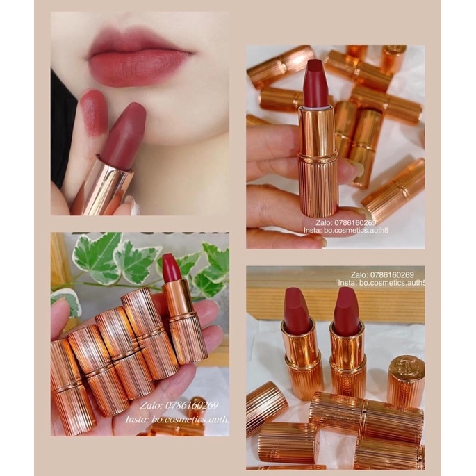 Set 3 cây Son Charlotte Tilbury mini Walk of no shame