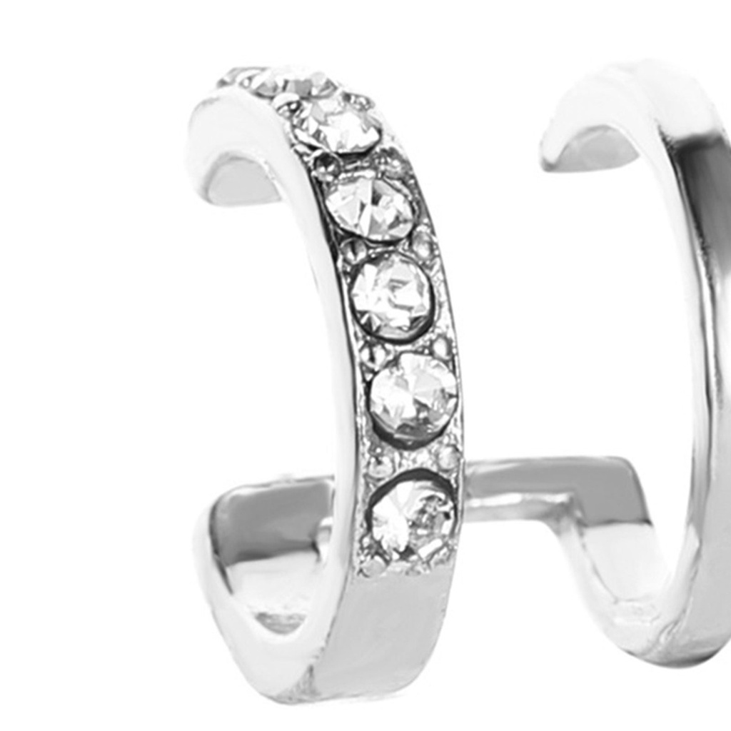 1 chiếc khuyên tai kẹp đính đá thời trang