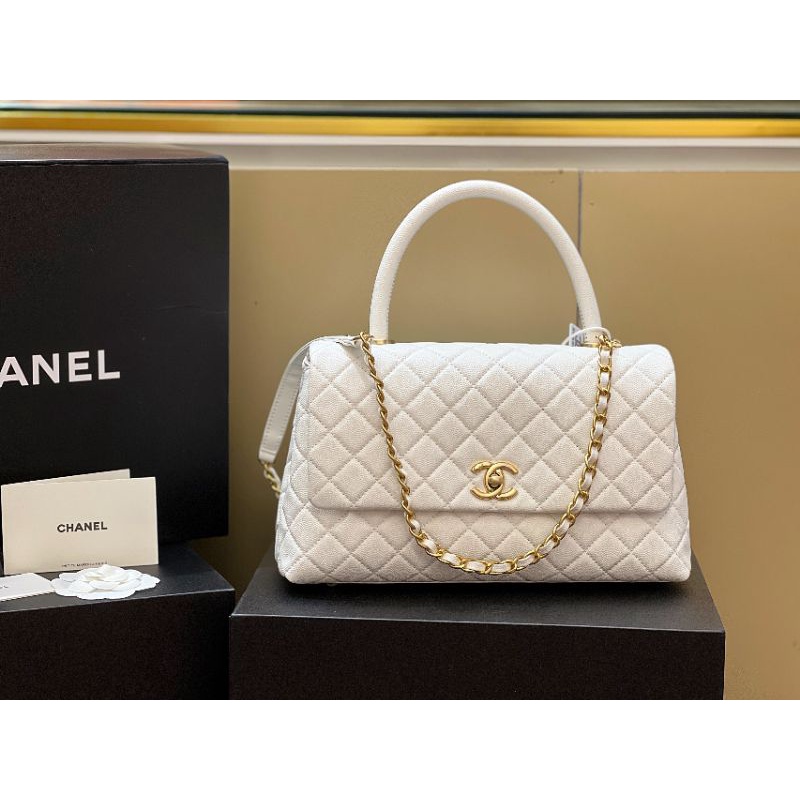 Túi xách nữ C.N Co.co da hạt sz28cm quai cầm vồng cao chắc chắn cực sang