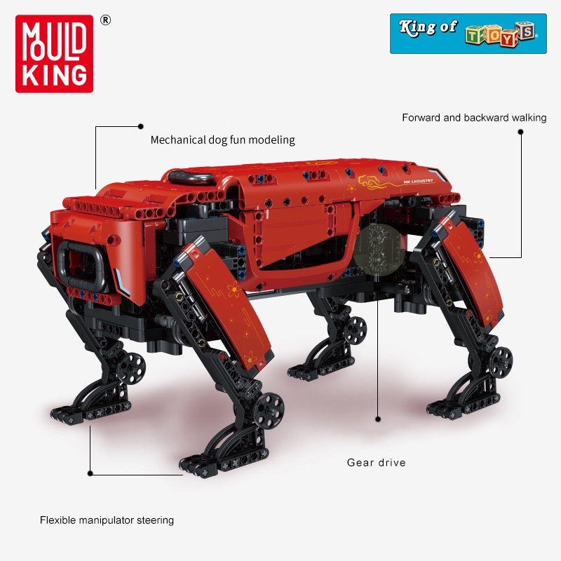 Đồ Chơi Lắp Ráp Xếp Hình Điều Khiển Từ Xa RC Mô Hình Chú Chó ROBOT CyberDog Mouldking 15066 Với 936 PCS - KING OF TOYS