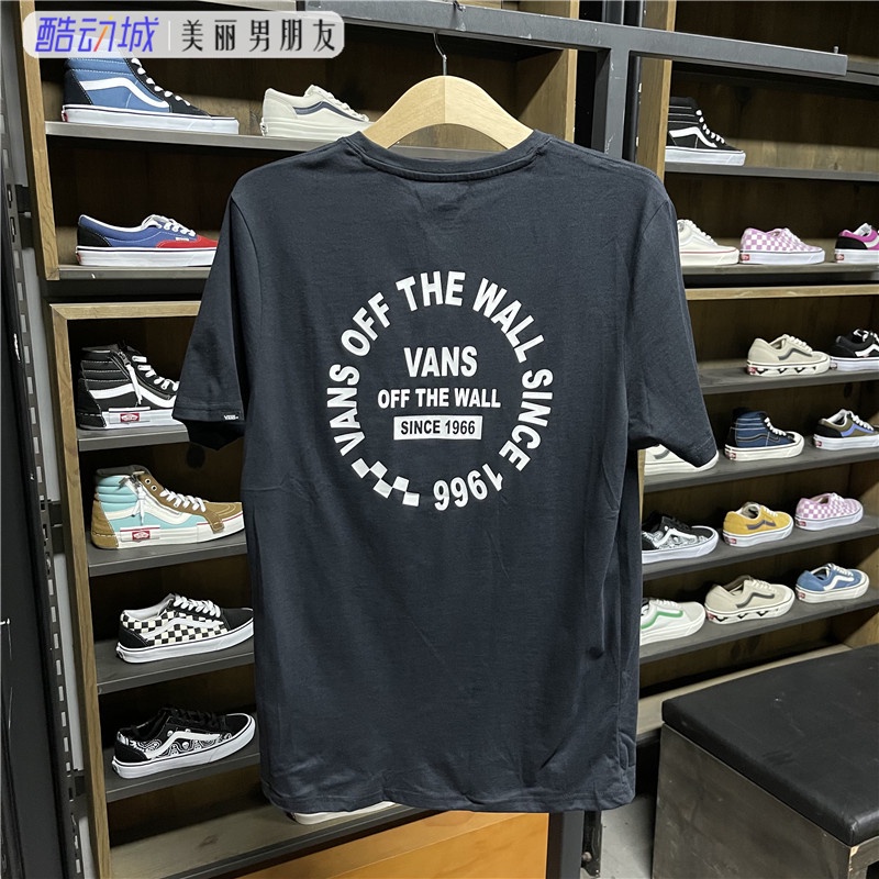 Vans Áo Thun Thể Thao Ngắn Tay Thoáng Khí In LOGO VN0A3ZOCBLK / Cy