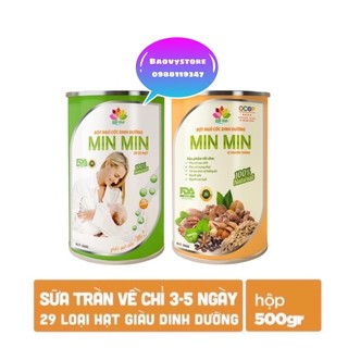 Bột ngũ cốc dinh dưỡng Minmin mẫu mới 29 loại hạt - lợi sữa cho mẹ tăng cân cho bé