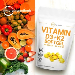 MICRO INGREDIENTS VITAMIN D3 K2 MK7 -  HỖ TRỢ XƯƠNG KHỚP KHỎE MẠNH