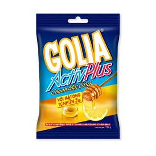 Kẹo Nhân Mật Ong Hương Chanh Golia ActivPlus (Gói 112.2g)