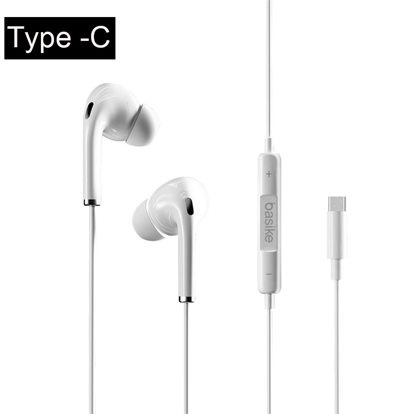 Tai nghe nhét tai BASIKE FON122 tích hợp micro dành cho máy tính xách tay điện thoại di động máy nghe nhạc