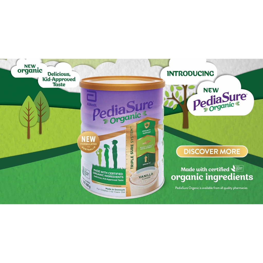 Sữa Pediasure Organic 900g Úc
