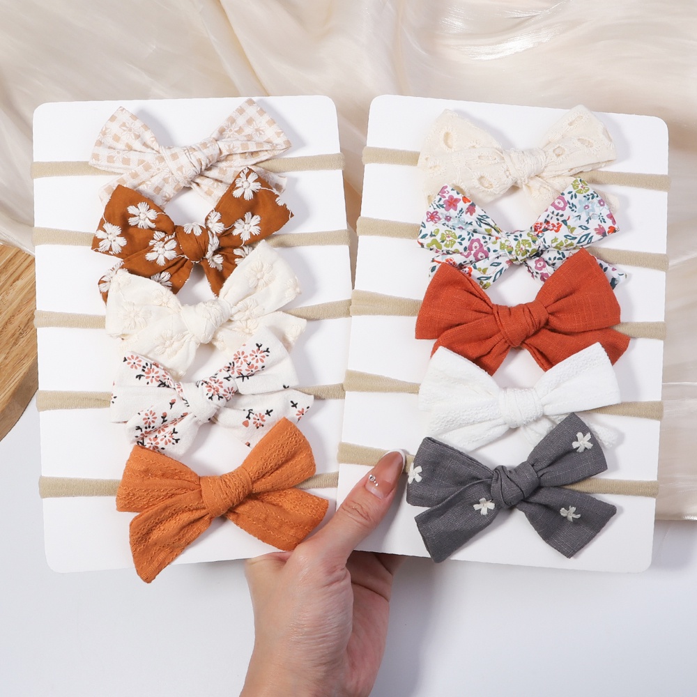 Set 5 Băng Đô Nơ Xinh Xắn Dành Cho Bé Gái