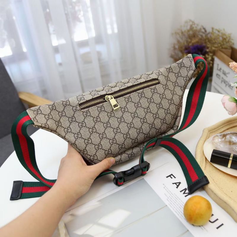 Túi đeo bụng G.C logo sz26cm da thật 2 màu fullbox