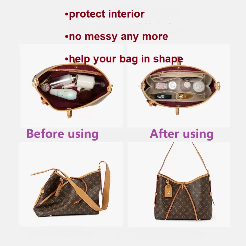 Lót túi form lv Carryall bag organiser inser bag organiser insert Túi xách Trọn gói Túi mật Gói thu thập Túi dọn dẹp