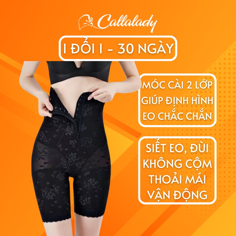 Gen định hình bụng Quần nâng Mông Callalady xuất Nhật cạp cao bụng đẹp áo dài chất ren cao cấp