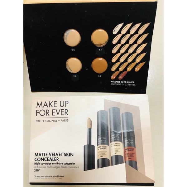 Sample mẫu thử Kem Che Khuyết Điểm Make Up For Ever Matte Velvet Skin Concealer