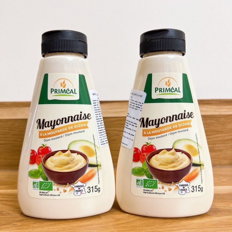 Sốt Mayonnaise hữu cơ Primeal 315g