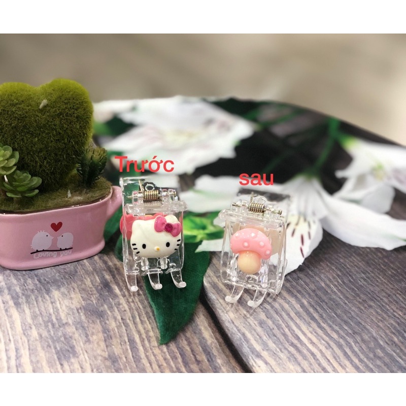 Kẹp tóc càng cua 3 răng và 5 răng Lotso Kitty Mon