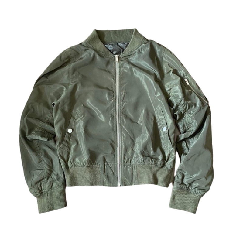 Áo Bomber Ma-1 crop 2hand