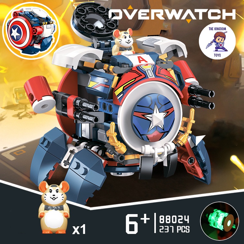 Đồ Chơi Lắp Ráp Mô Hình Wrecking Ball Hammond Đèn Laser Chuột Hamster Iron Man / Captain American / Batman
