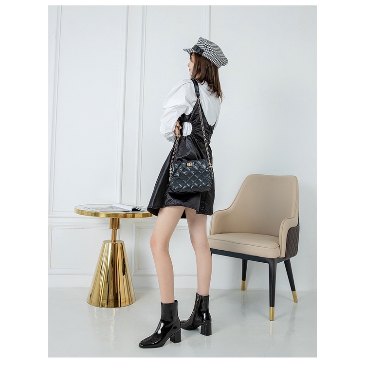 Boot nu big size da bóng gót vuông 7cm size 40 - 42