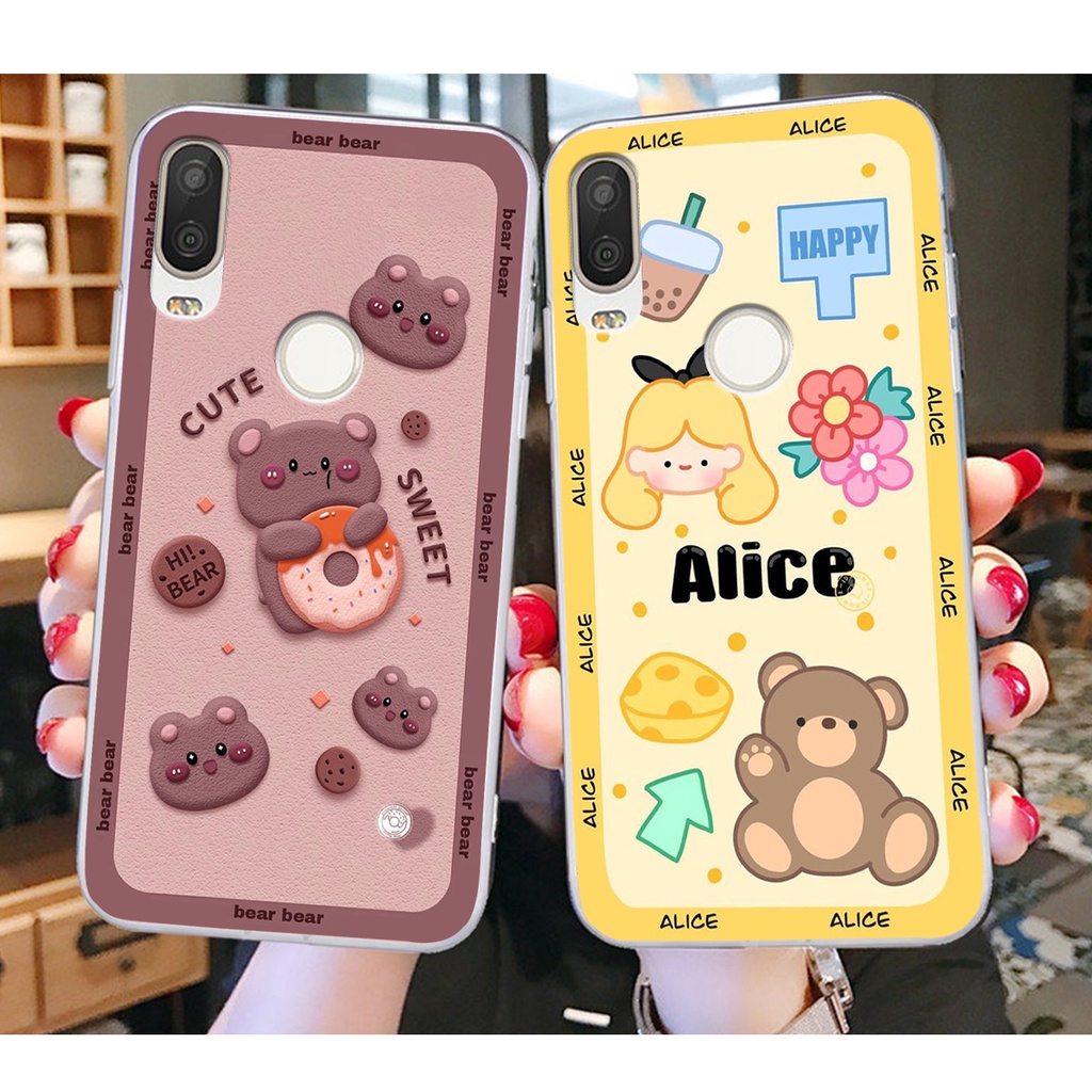 Ốp lưng Vsmart ACTIVE 1 in hình Gấu Hồng, Gấu Be@r, Gấu Nâu , CỰC CHẤT