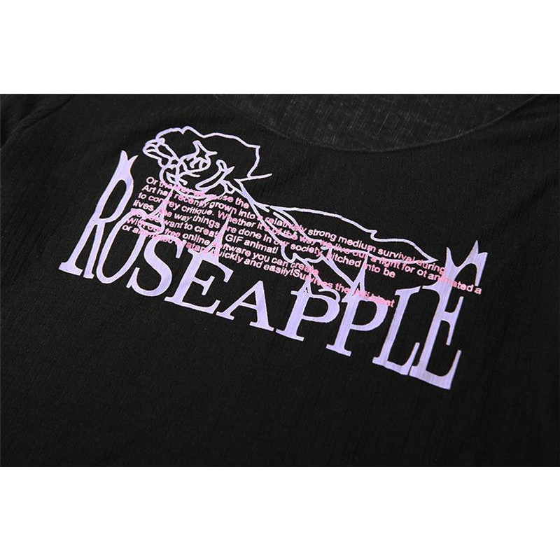 Áo Thun Tay Dài Cổ Tròn In Chữ Phong Cách Đường Phố Cá Tính Cho Nữ