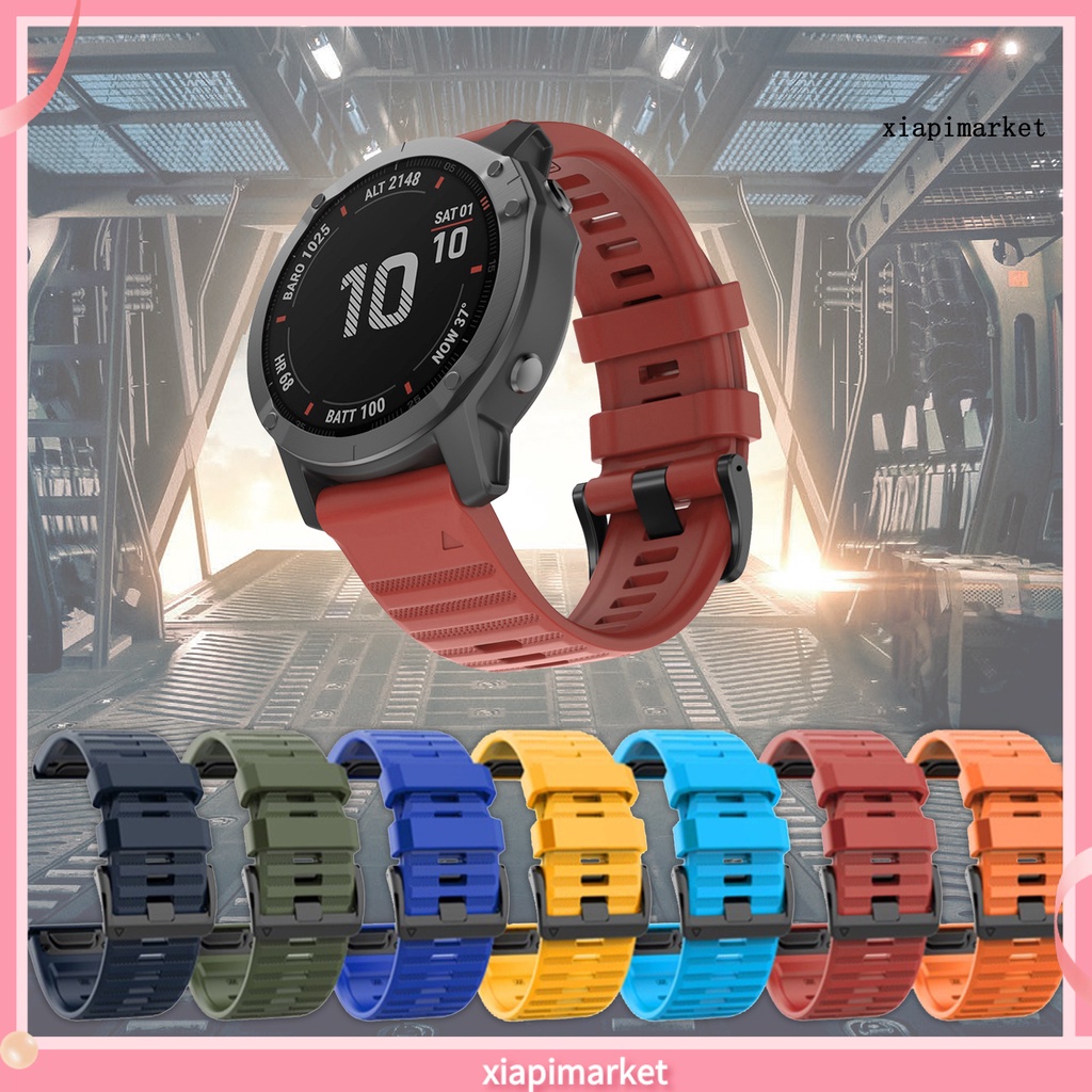 Dây Đeo Đồng Hồ Bằng Silicone 22mm Tháo Lắp Nhanh Cho Garmin Fenix 6 5